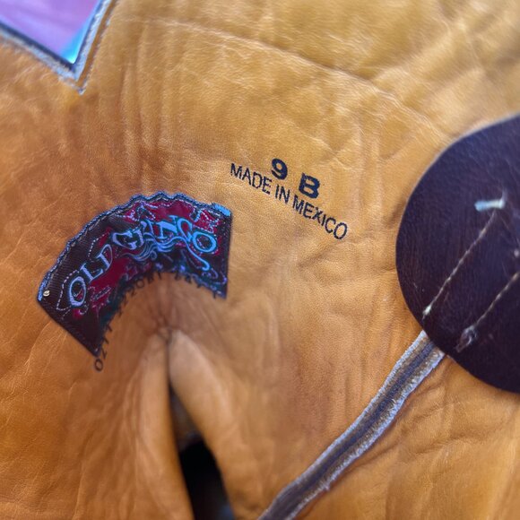 Old Gringo Bonnie Floral Pattern Brown Leather Boots! Size 9B - Picture 7 of 15